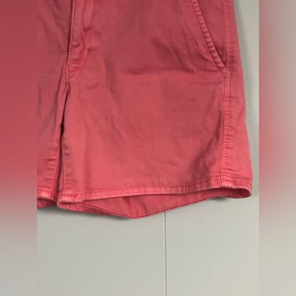 American Eagle Super Stretch Pink Aeo Twill Midi Shorts Size 27 - Picture 5 of 11